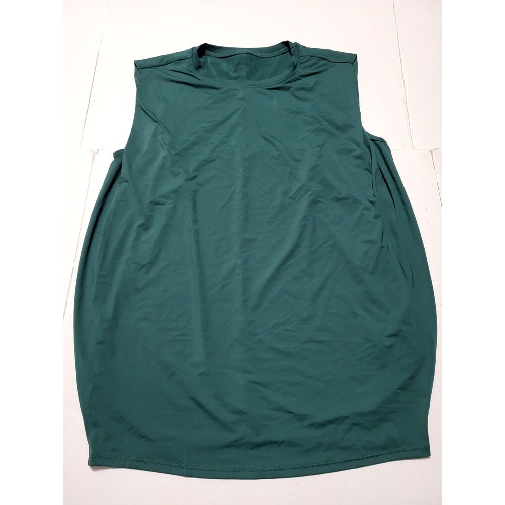 (#L7)Halara Top Sleeveless Loose Size Medium Yoga Athleisure Cool Touch Green